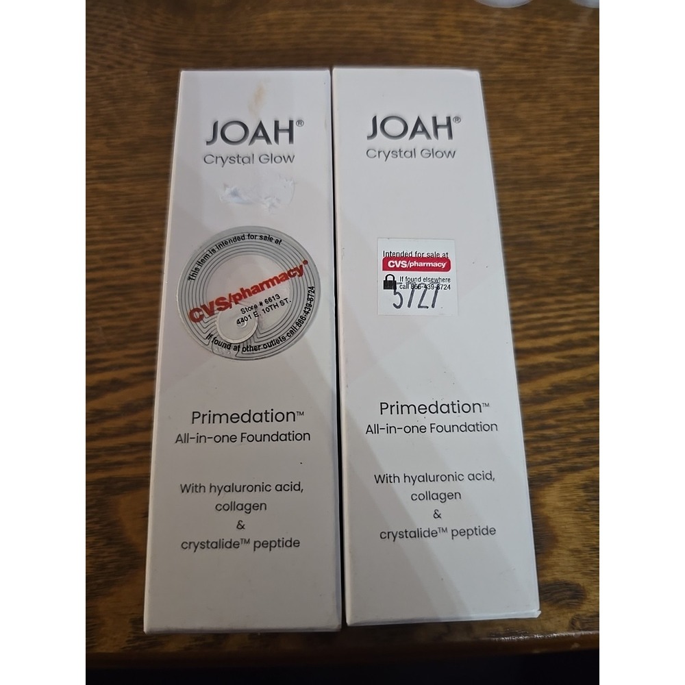 JOAH Foundation Crystal Glow Peptide-Infused MN010 Lot Of 2